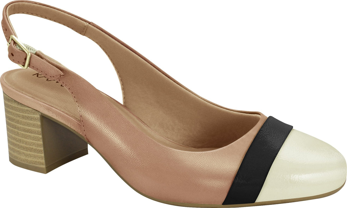 Ramarim 1884201 Women Fashion Comfortable Slingback Shoe in Off White Skin