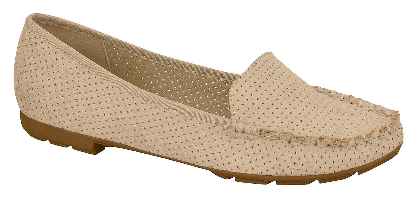 Beira Rio 4121.300-1225 Women Flat Moccasin in Beige