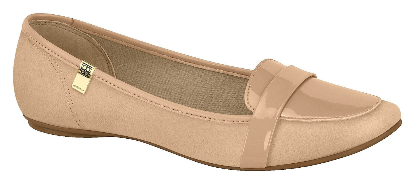 Beira Rio 4135.246-1224 Women Ballet Flat Moccasin in Beige