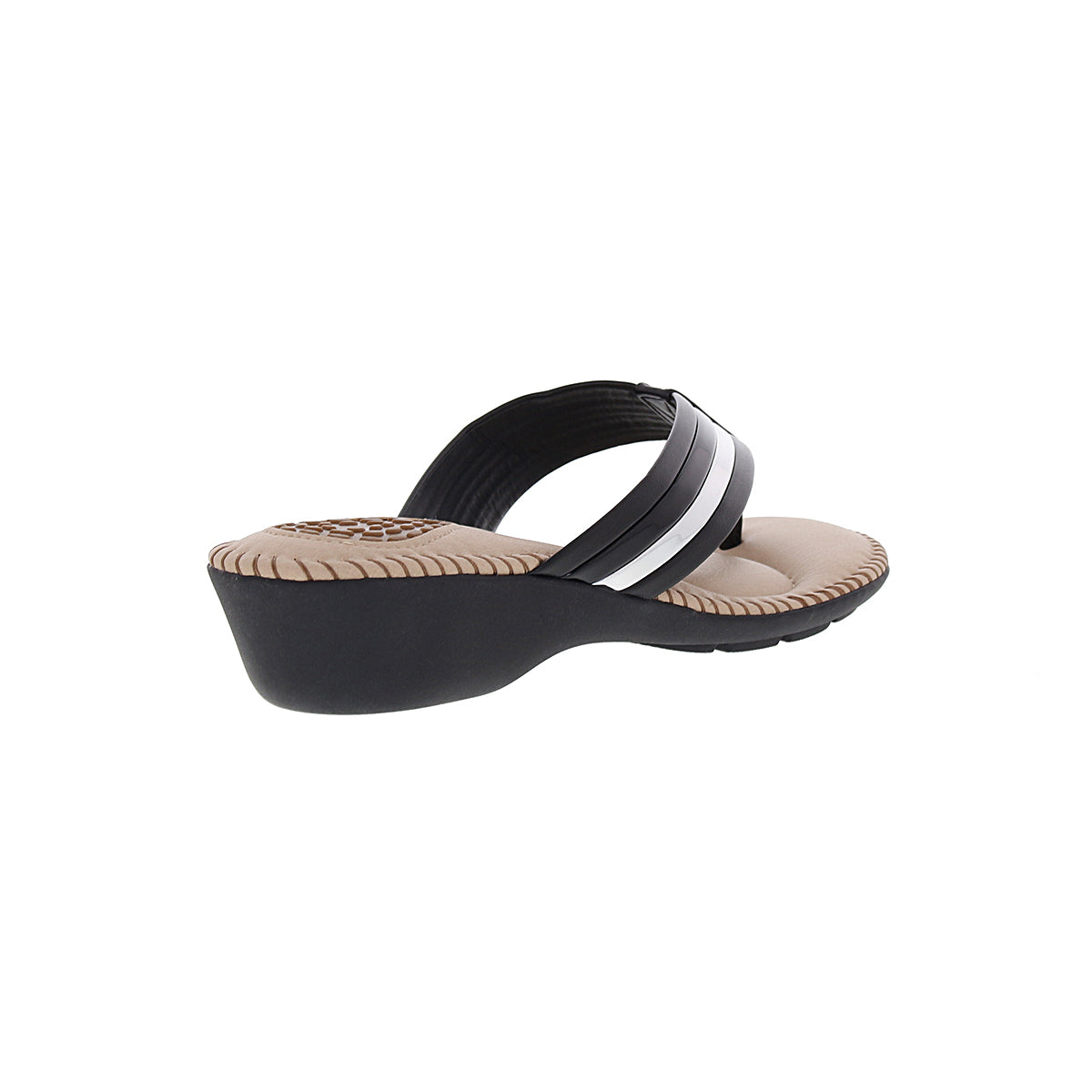 Modare 7017.453 Women Fashion Slipper in Black Silver