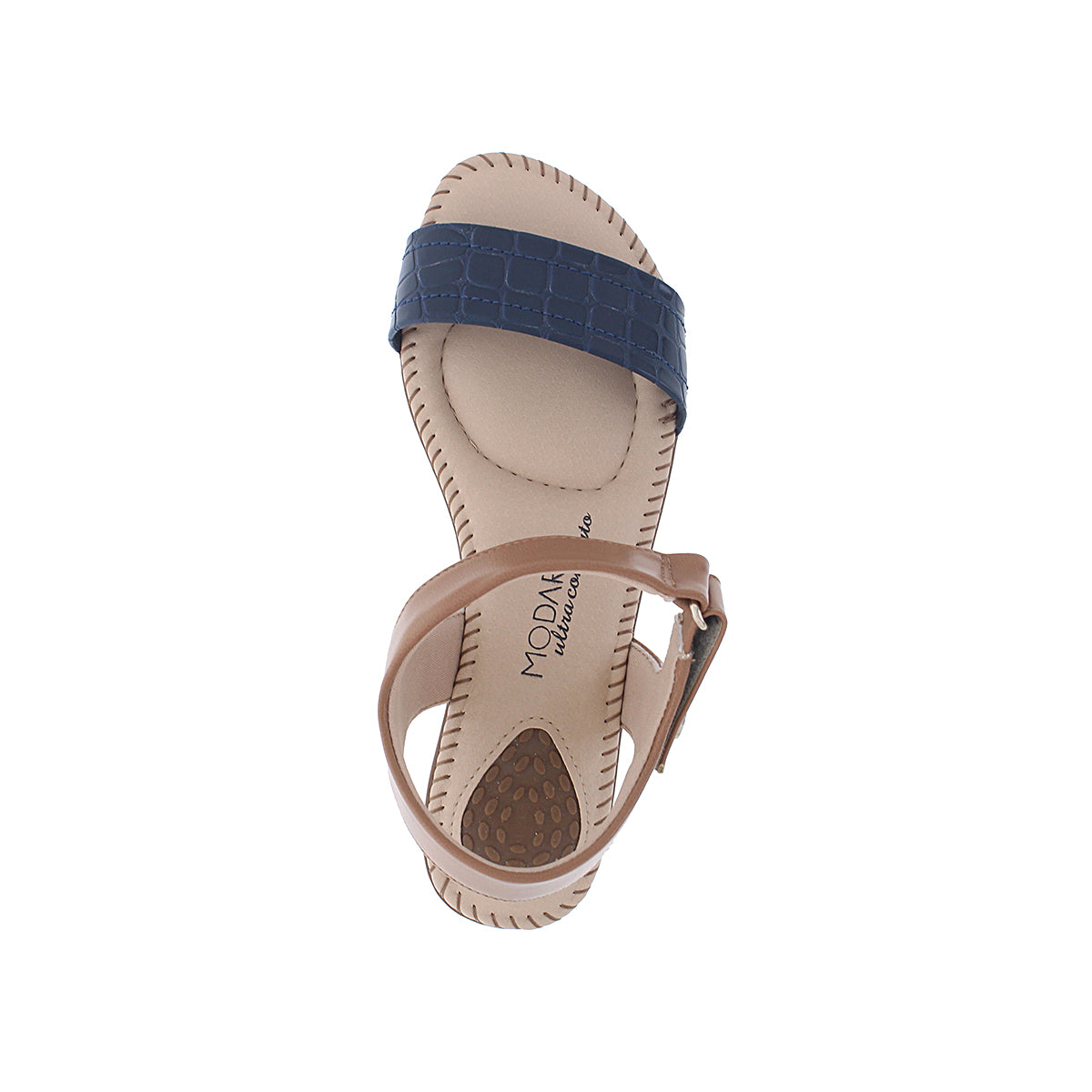 Modare 7025.350 Women Fashion Sandal in Navy Camel