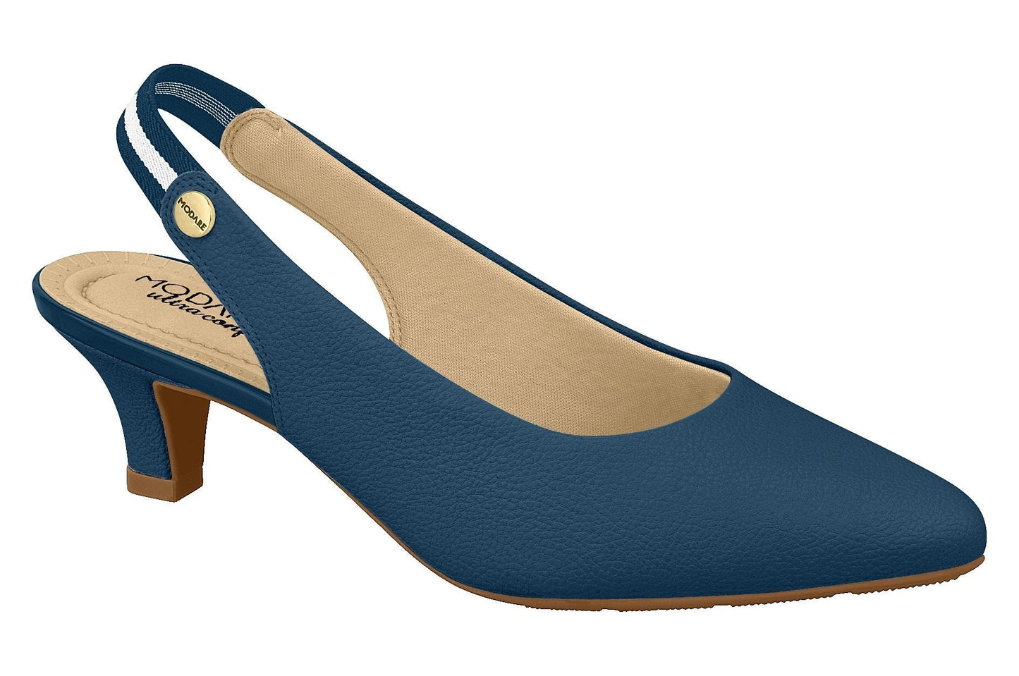 Beira Rio 7314.109-1318 Women Fashion Sling Back Shoe Comfort in Navy