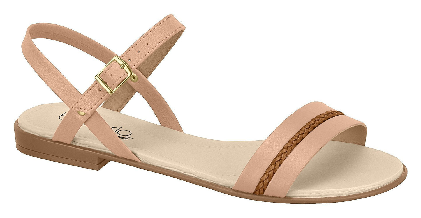 Beira Rio 8350.108-1349A Women Fashion Flat Summer Sandal Comfort in Black