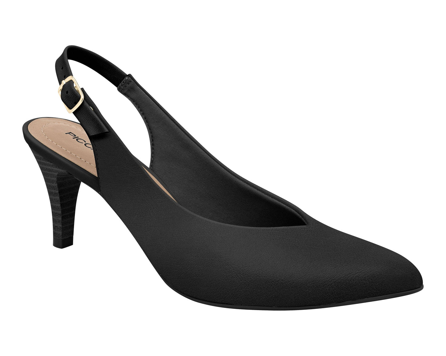 Explore elegance with the Piccadilly Reference 745080 β a sophisticated Black Sling-Back Mid Heel Shoe designed for both business affairs and special occasions, timeless. Elevate your style