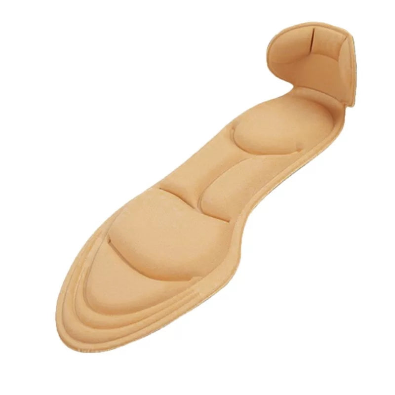 Champagne High-Heel Fashion Insoles for Women: 1 pair of comfortable, breathable inserts designed to provide anti-slip support and cushioning for your feet in high heels.