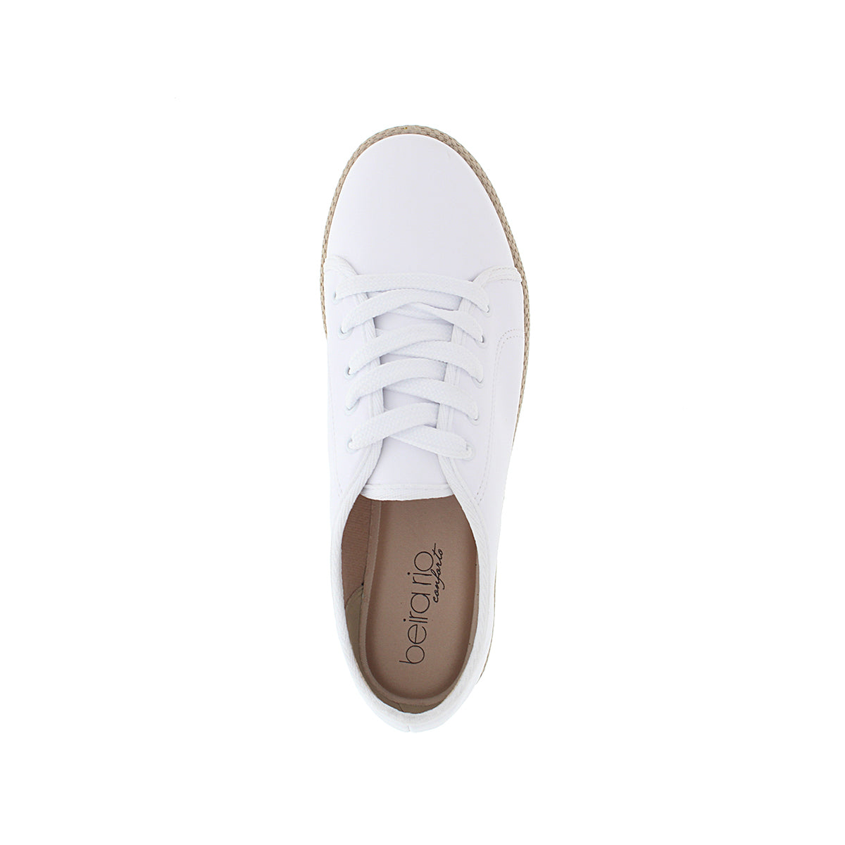 Beira Rio 4196.303 Women Fashion Platform Loafer in White