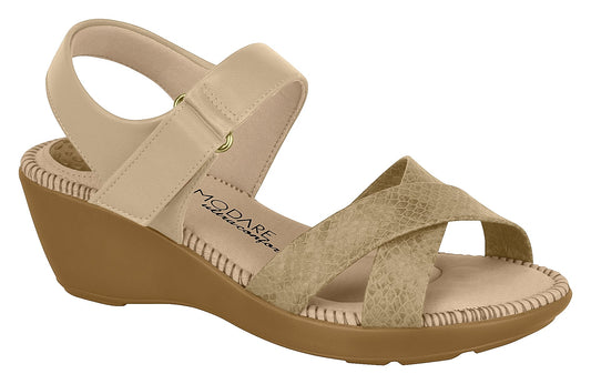 Modare 7023.337 Women Wedge Fashion Sandal Travel Casual Shoe in Multi Nude