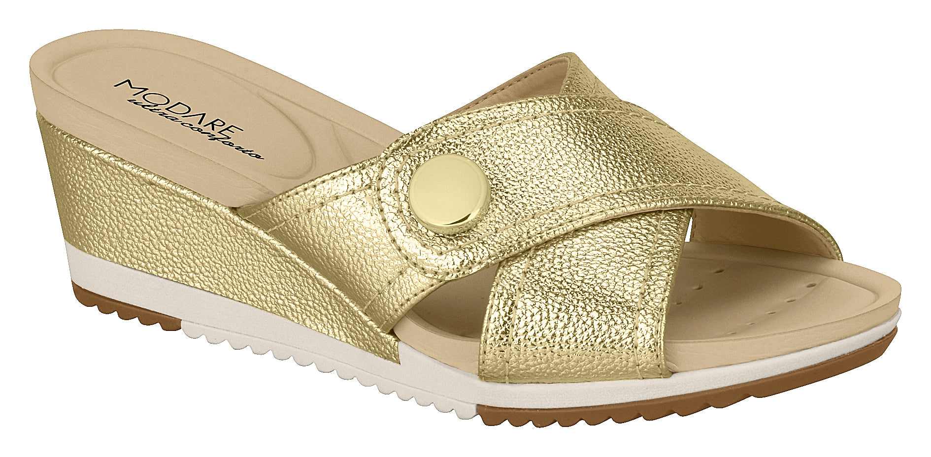 Modare 7123.104 Women Fashion Slipper in Golden