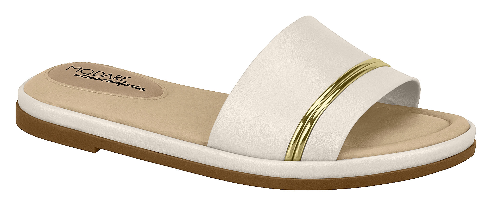 Modare 7139.100 Women Fashion Slipper in Cream Gold