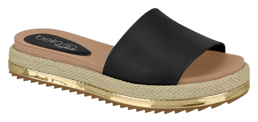 Modare 8354.800 Women Fashion Platform Slipper in Black